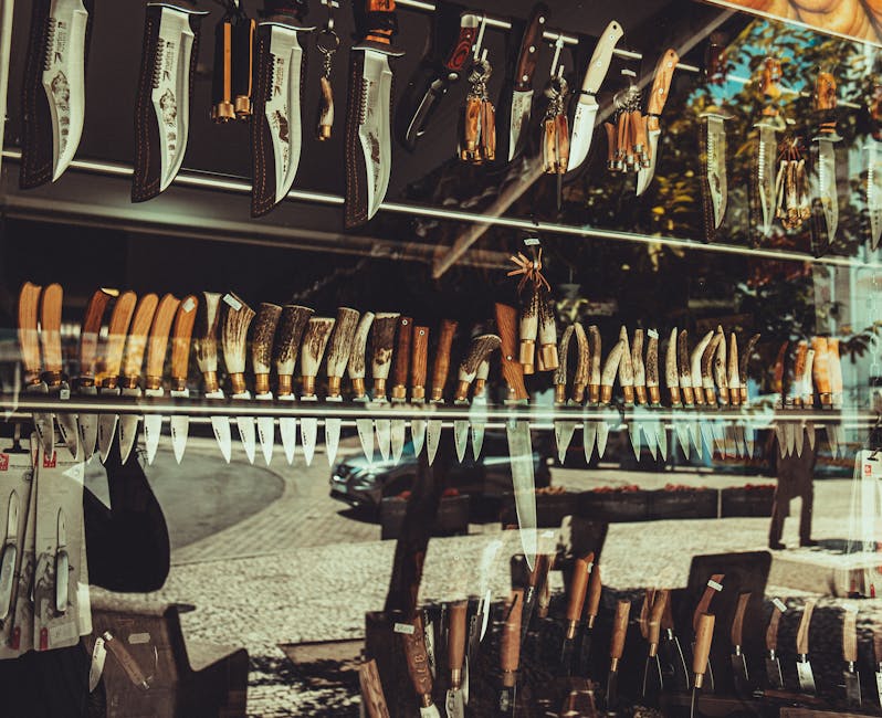 Premium cutlery collection displayed in professional showcase arrangement